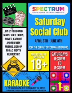 Saturday Social Club Flyer